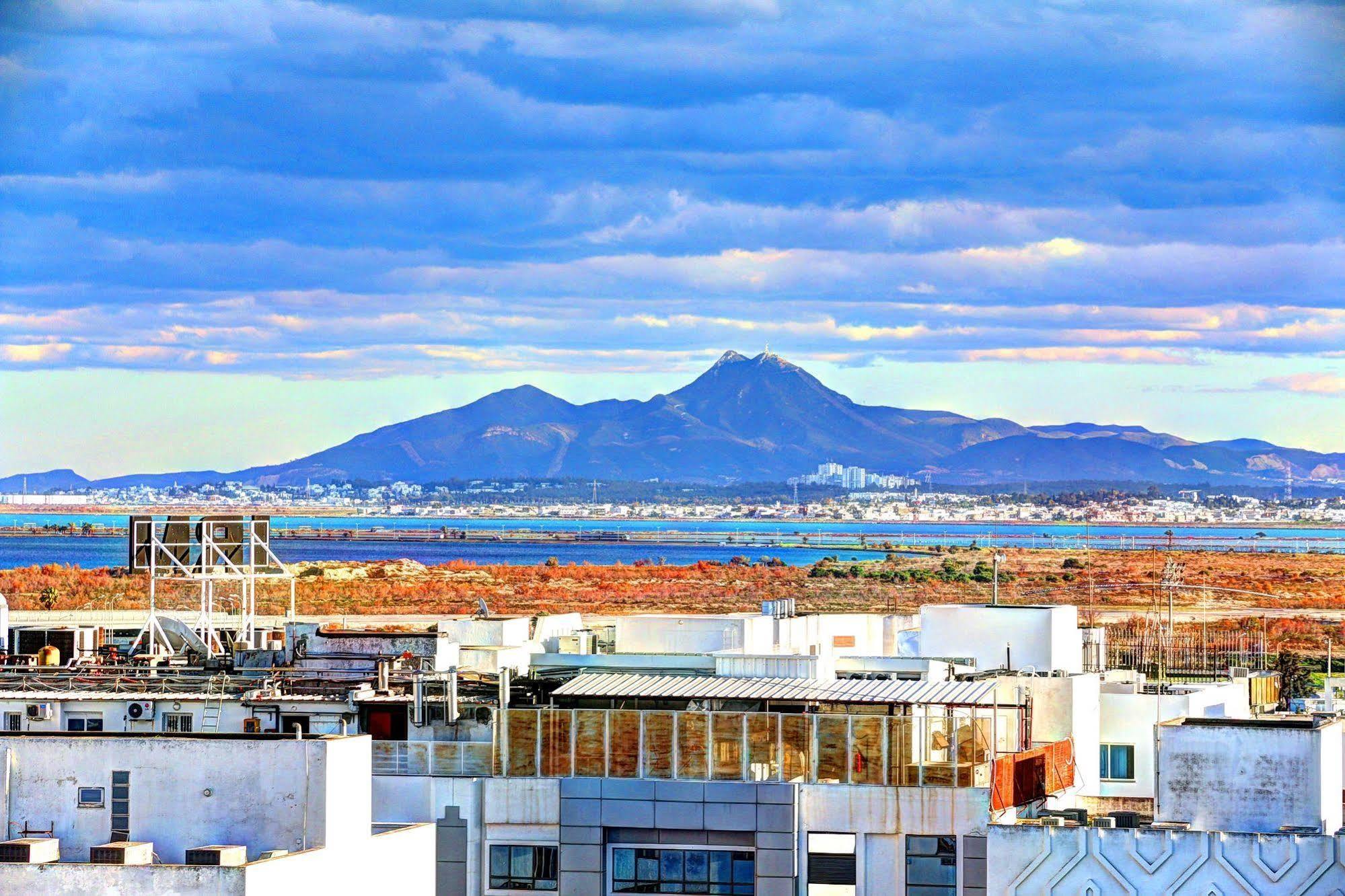 Hotel La Maison Blanche Tunis Exteriér fotografie View of the Sierra de Callosa from Benidorm