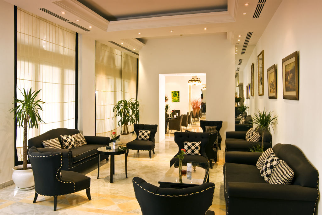 Hotel La Maison Blanche Tunis Exteriér fotografie The lobby of the hotel
